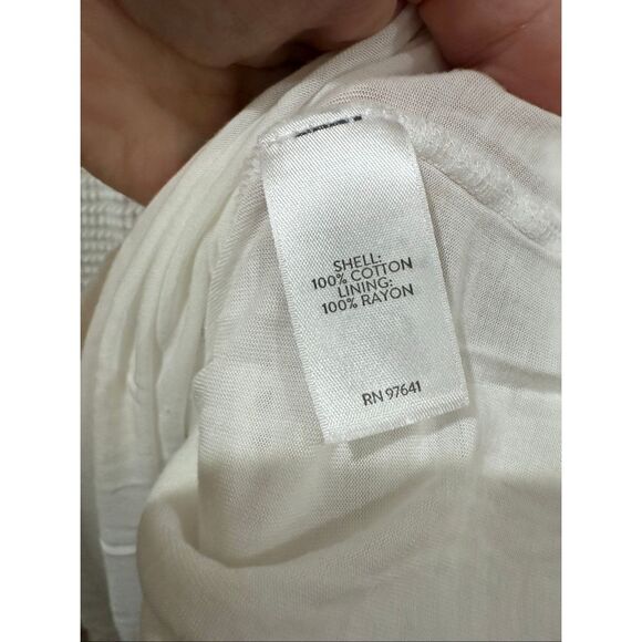 J Jill crocheted white dress size Large - Picture 5 of 9